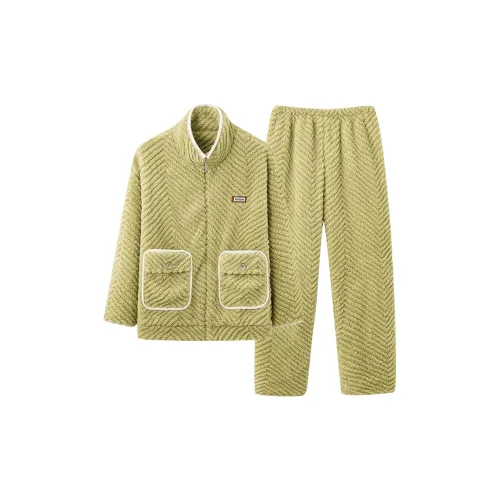 DanceBees Pajama Set Women's Yellow Green