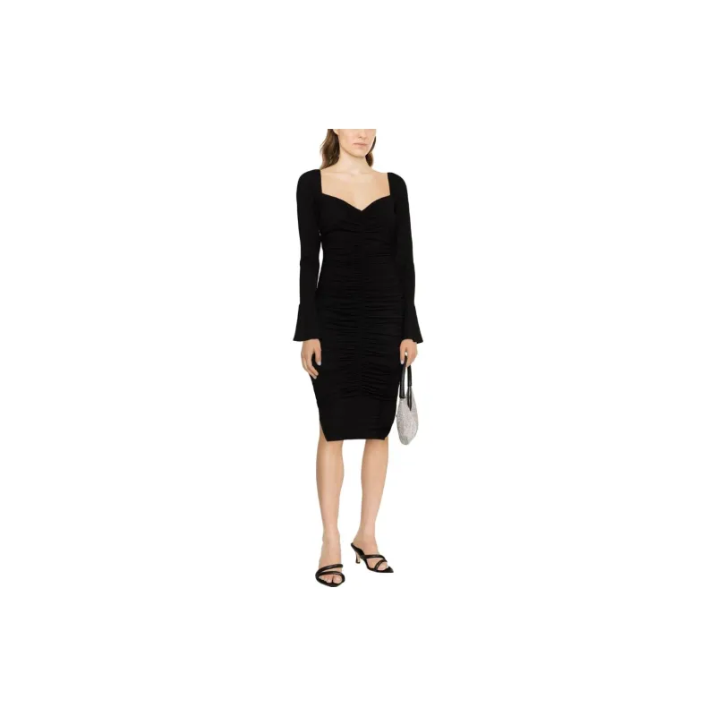 Reformation Long-Sleeved Dresses Women's Black-1