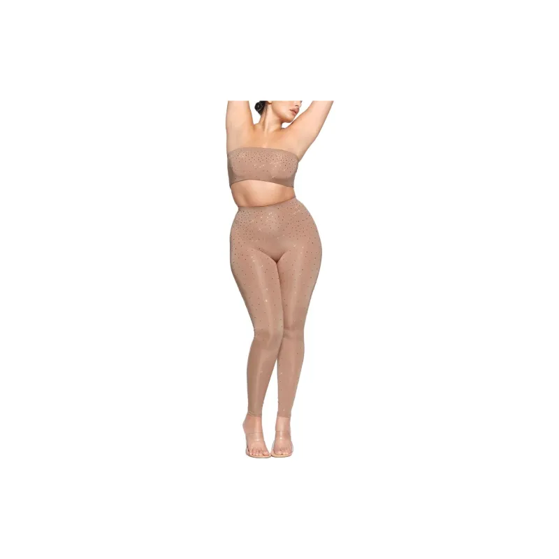 Skims X Swarovski Jelly Sheer High Waisted Legging Sienna-5