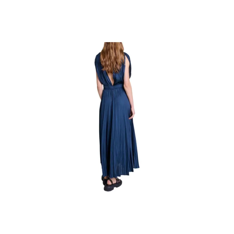Maje Pleated Maxi Dress-2