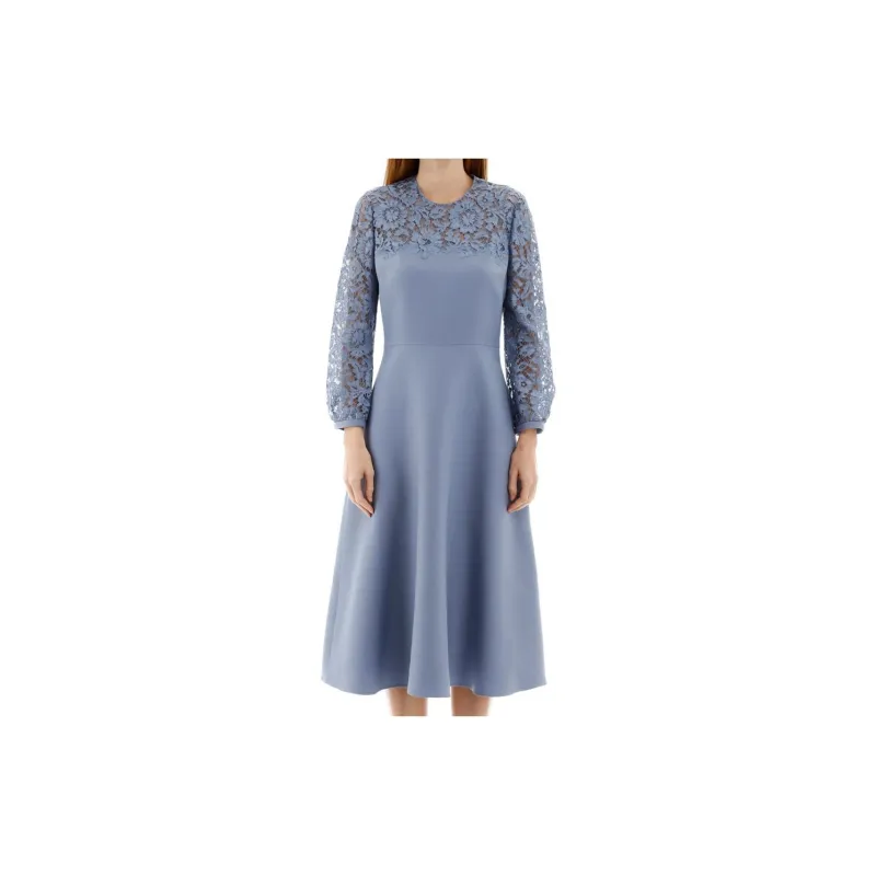 Valentino Long-Sleeved Dresses Women's Light Blue-1