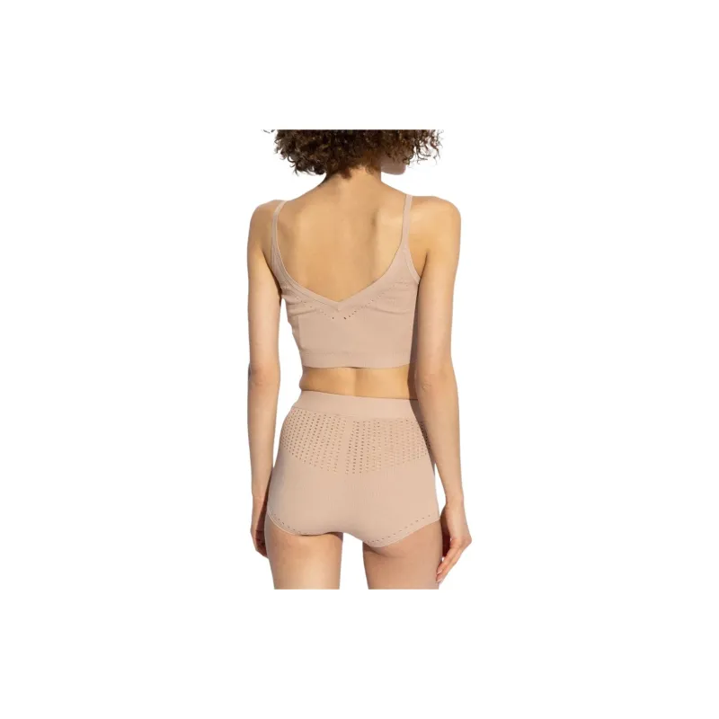 MaxMara Perforated V Neck Top-2
