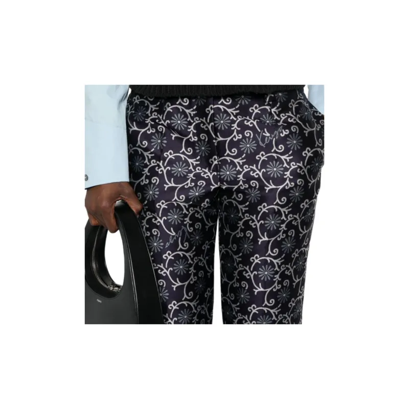 KENZO Marguerite Jacquard Cropped Trousers-3