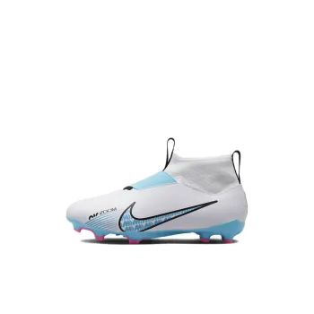 Nike JR Zoom Mercurial Superfly 9 Assassin 15 Academy FG/MG Cushioned Slip-Resistant Mid-Top Soccer Shoes White Kids'