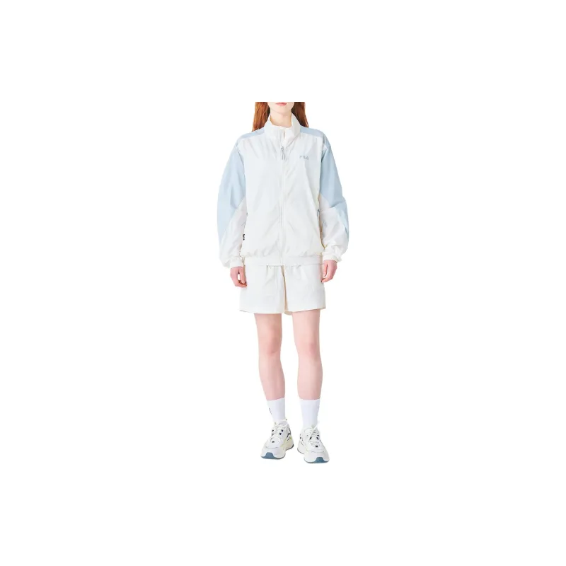 FILA Block Jackets & Coats Women's Cream/Light Gray-2