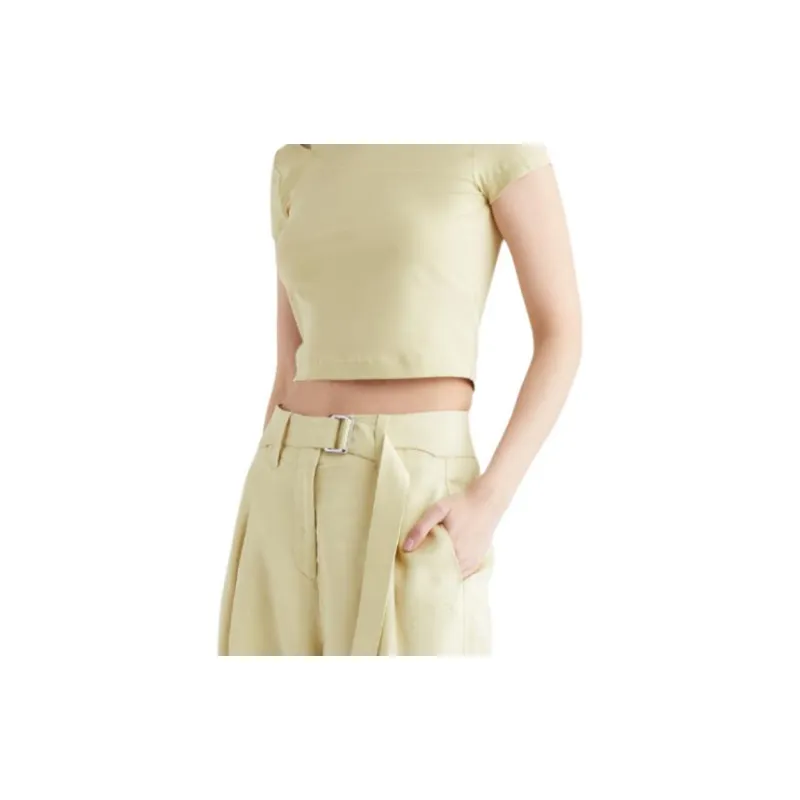 CALVIN KLEIN T Shirt Women's Mist Green-4