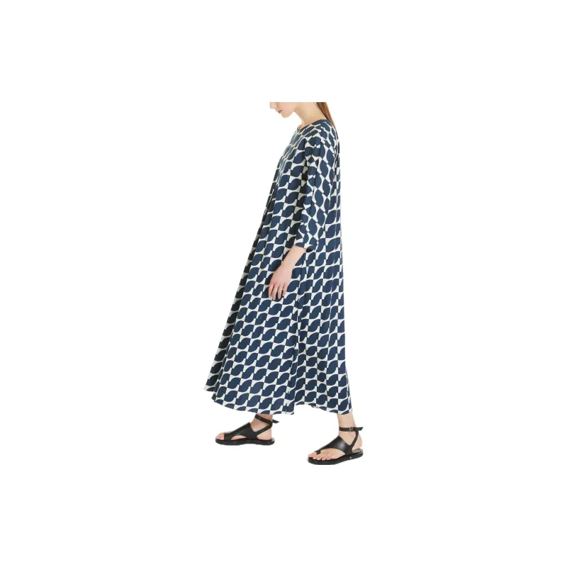 'S MAX MARA Long-Sleeved Dresses Women's Dark Blue-3