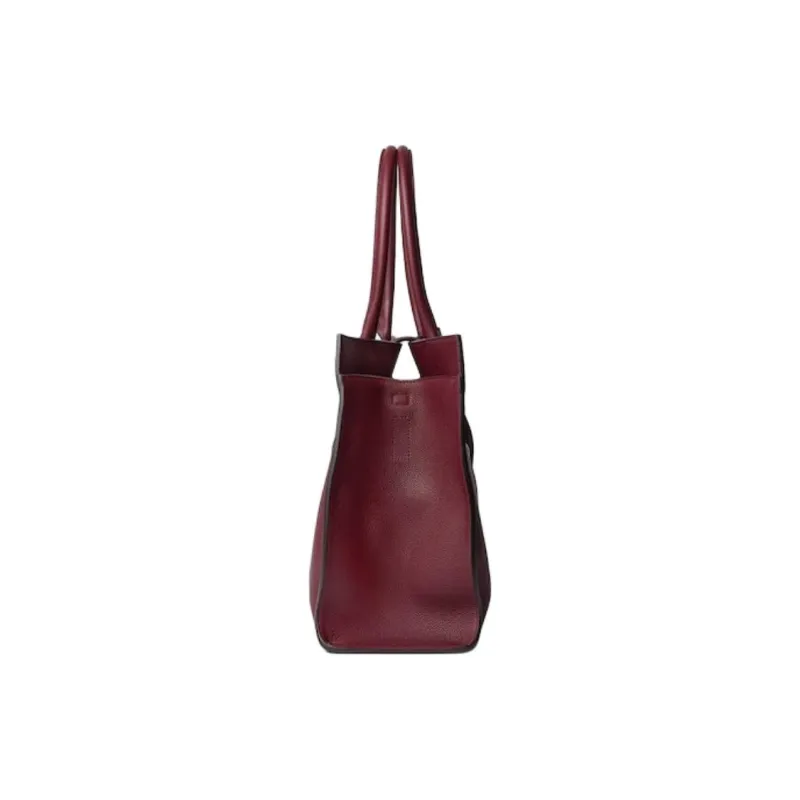 GUCCI Leather Tote Bag Shopping Bag Shoulder Bag Handbag Large Size Women's Red-3