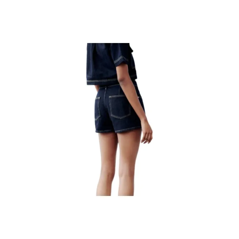 ZARA Denim Shorts Women's Light Blue-4