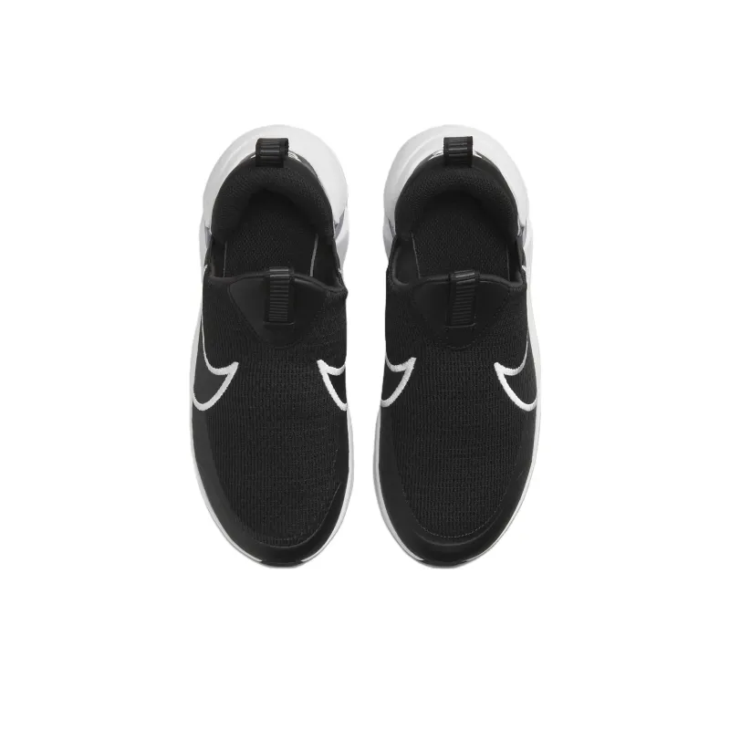 Nike Flex Plus 2 Abrasion Resistant Breathable Low Top Kids' Running Shoes Black Unisex-8