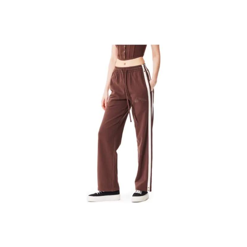 Ed Hardy FW24 Casual Pants Women's Ice Mocha Brown-5