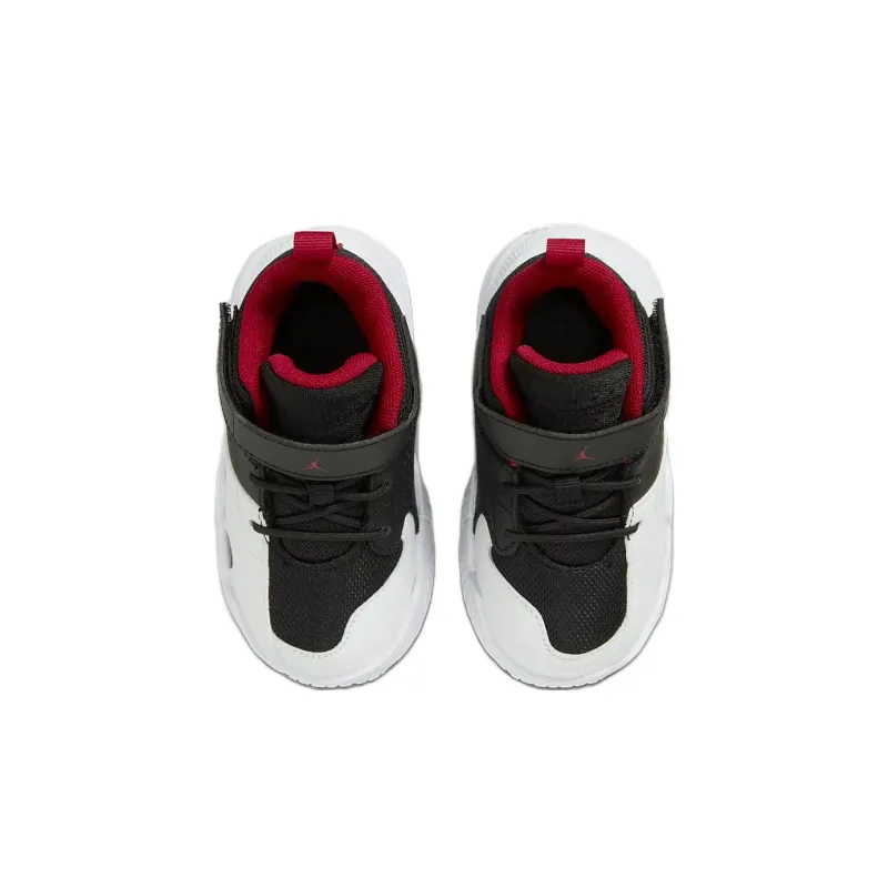 Jordan Stay Loyal 2 Slip Resistant Shock Absorbers Mid Top Vintage Basketball Shoes Black White Infant And Toddler-3