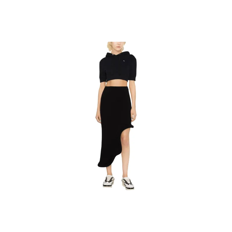 RAF SIMONS Drawstring Cropped Hoodie-1