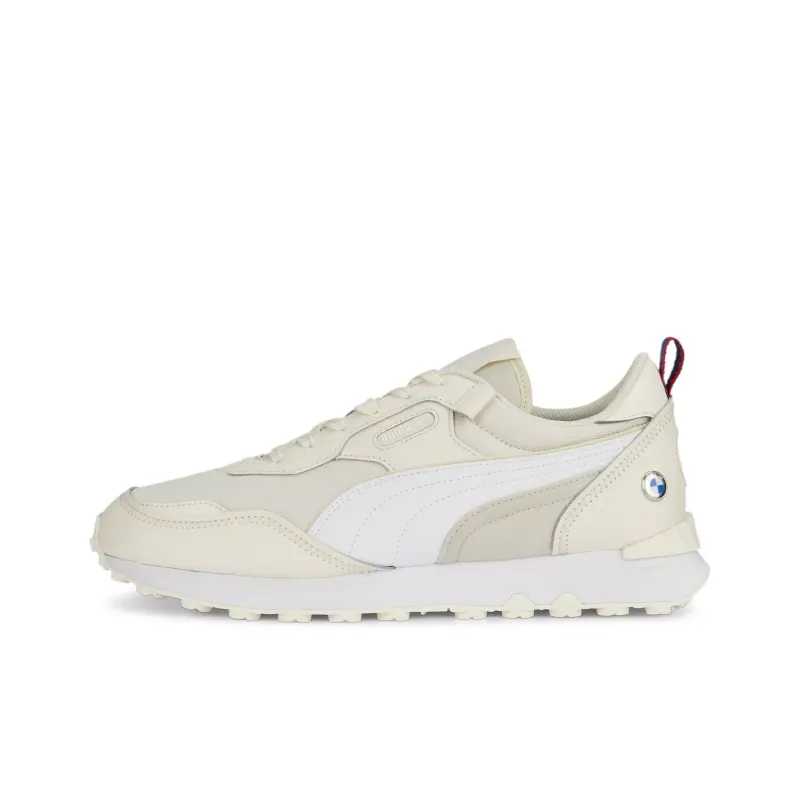 PUMA BMW Motorsport Racing MMS Cushioning Wear-Resistant Low-Top Running Shoes Men's Beige-2