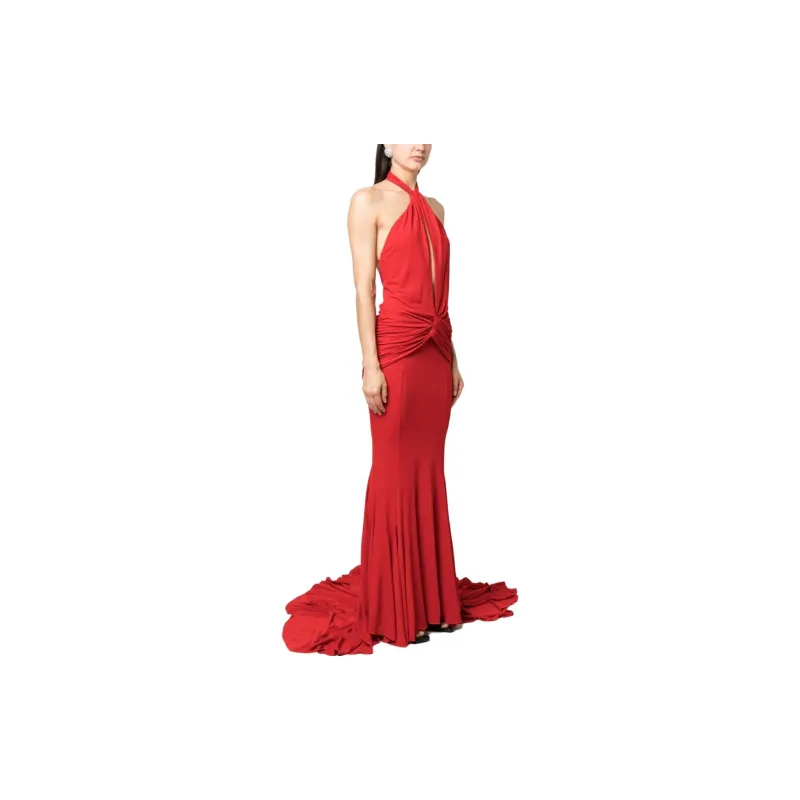 Blumarine Sleeveless Dresses Women's Red-2