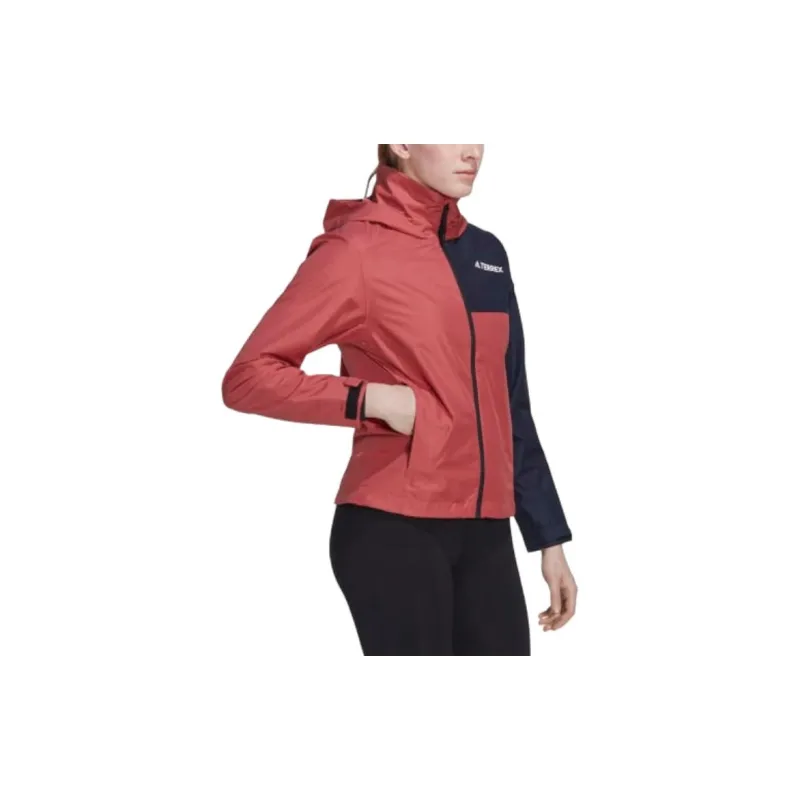 Adidas TERREX MULTI RAIN.RDY TWO-LAYER RAIN JACKET Jackets Coats Women's Magic Red/Legend Ink-3