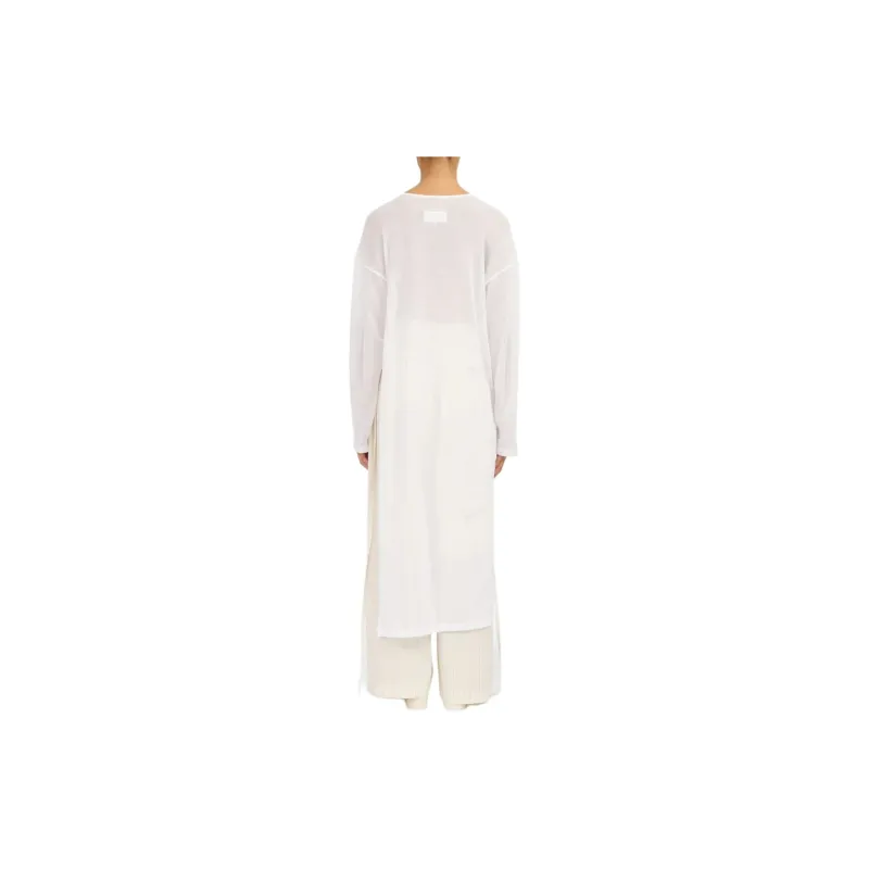 MM6 Maison Margiela Numbers motif Cotton Mesh Dress-3