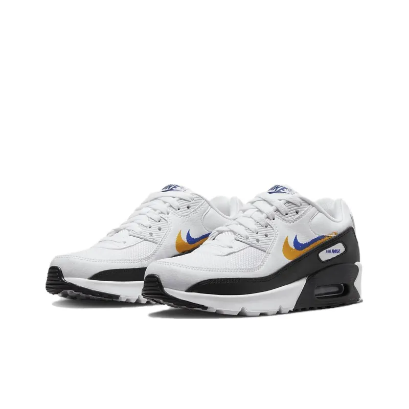 Nike Air Max 90 GS 'Double Swoosh - White Gold Royal'-2