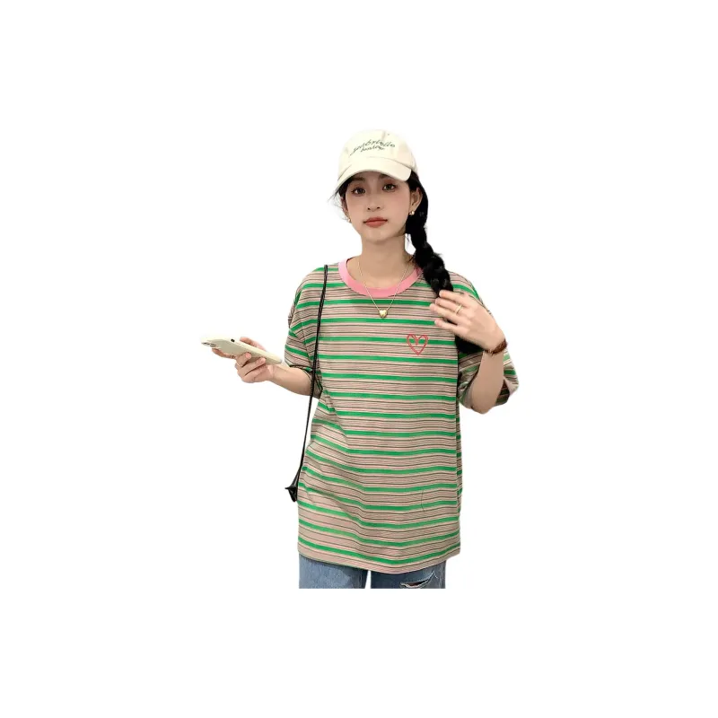 Tonlion T Shirt Women's Spring Green-3