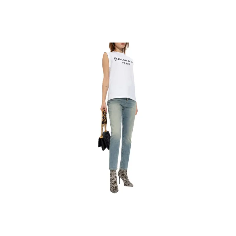 BALMAIN Mid rise Skinny Jeans-1