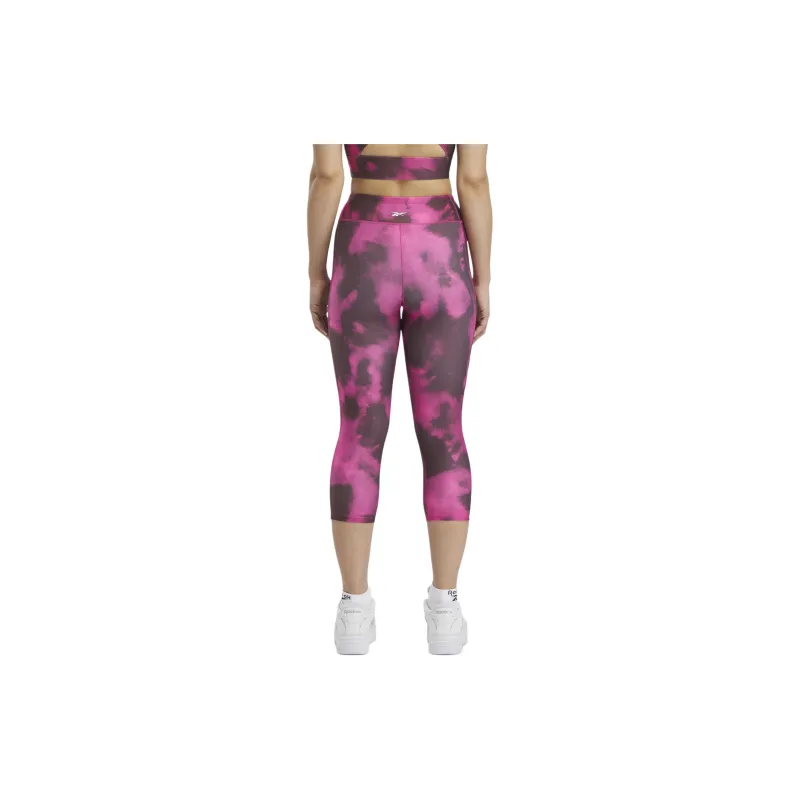Reebok Identity Training Capri Leggings Women's Fuchsia/Black-3