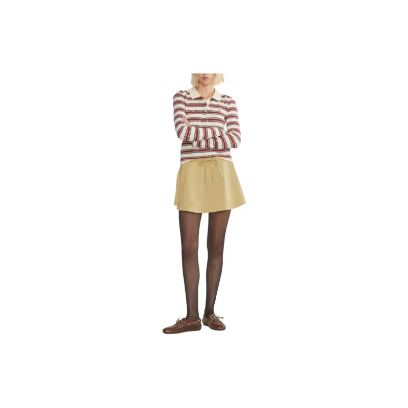 ARITZIA FW24 Sunday Best Boba Skirt Casual Short Skirts Women's Wicker Tan-4