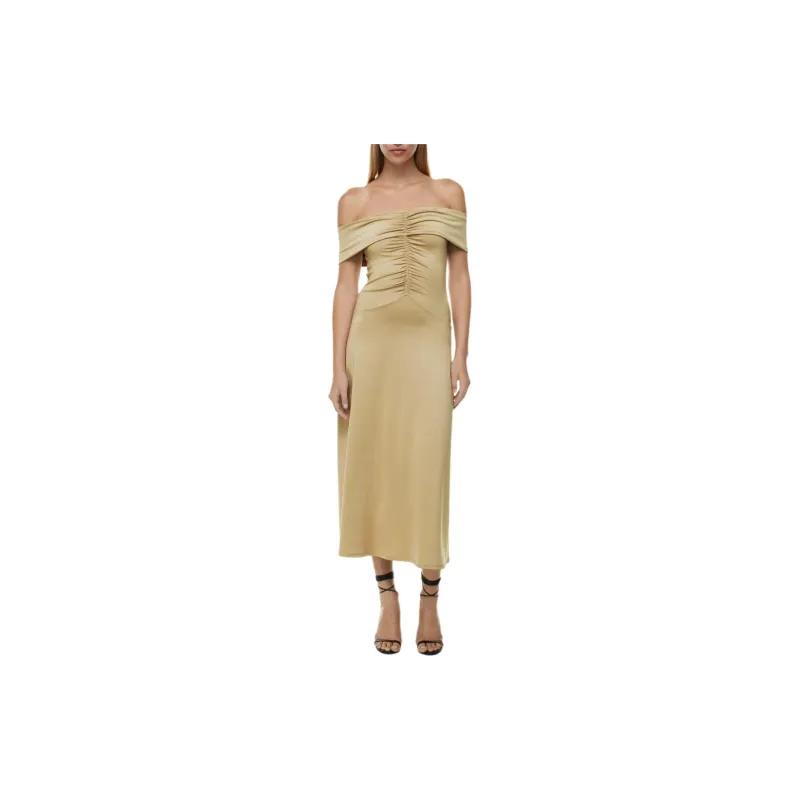 ARITZIA Ten Musette Dress Short-Sleeved Dresses Women's Wicker Tan-3