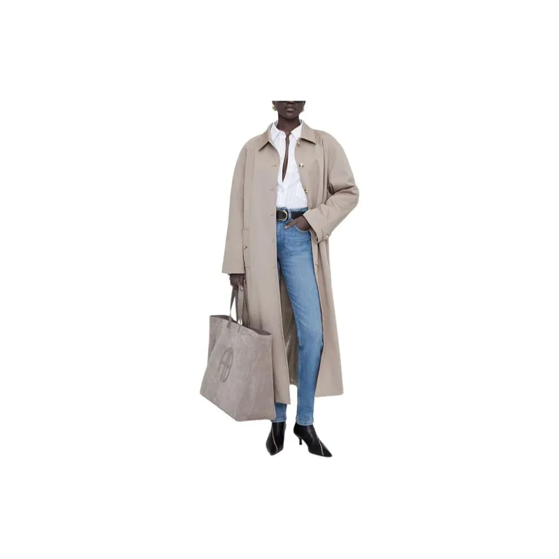 Anine Bing Randy Classic collar Trench Coat-1
