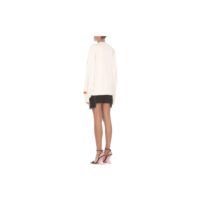 HERON PRESTON Graphic Printed Crewneck Sweatshirt-3