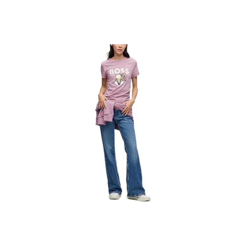 HUGO BOSS HUGO BOSS X LOONEY TUNES SS23 T Shirts Women's Pink-1