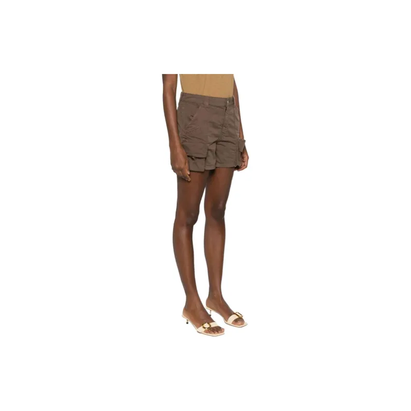 PINKO SS24 Casual Shorts Women's Brown-4