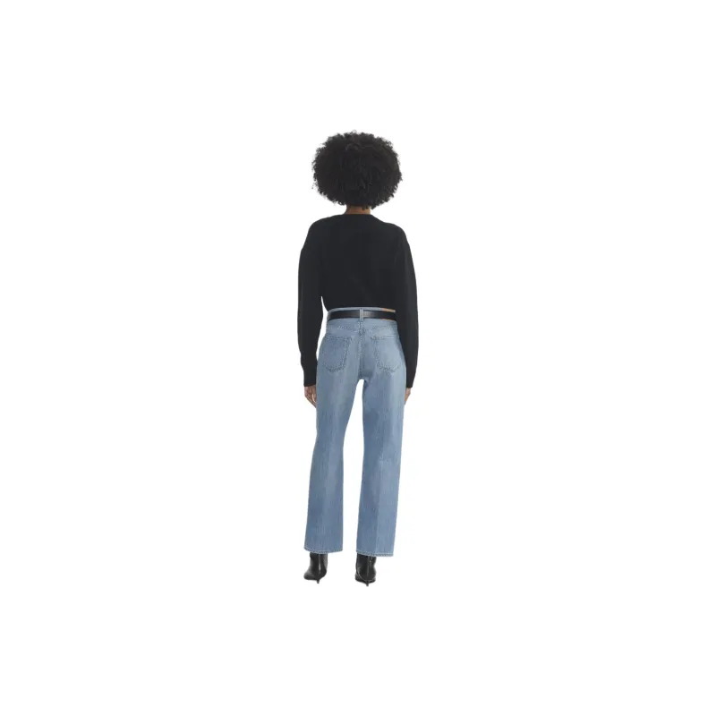 ARITZIA Denim Forum The '90s Marlo Hi-Rise Baggy Jean Jeans Women's Vintage Blue Crusted Linen/Light Blue-2