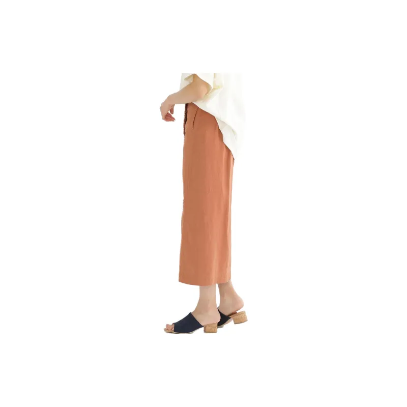 Beams Casual Long Skirts Women's Orange-4