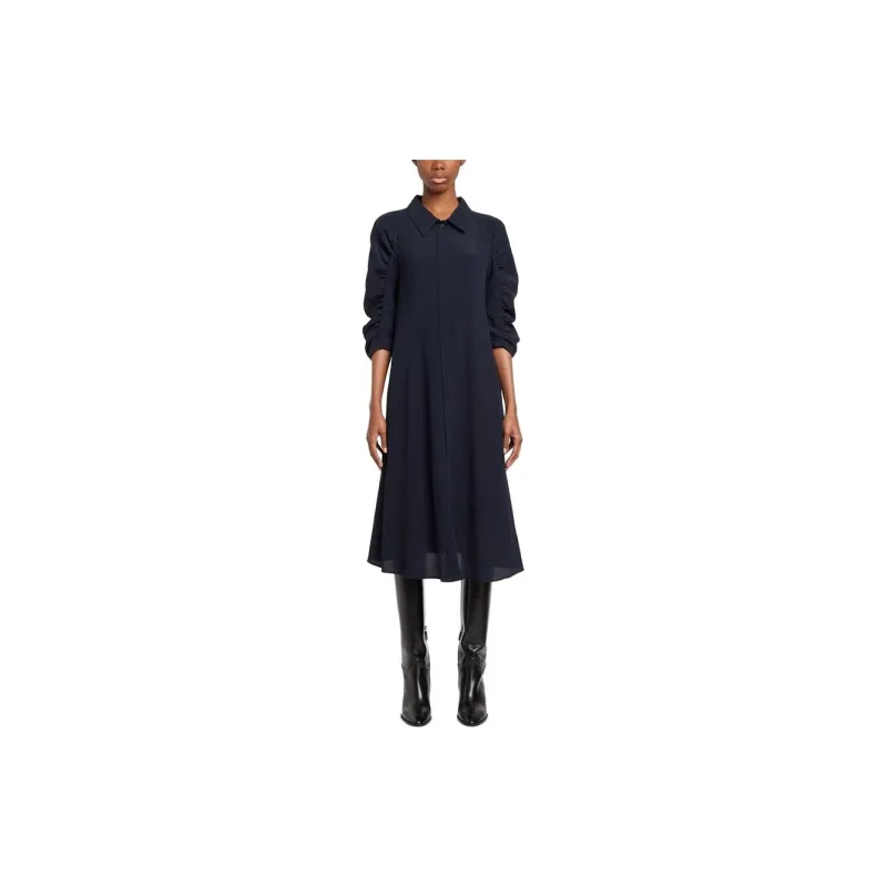 Ferragamo Long-Sleeved Dresses Women's Blue-1