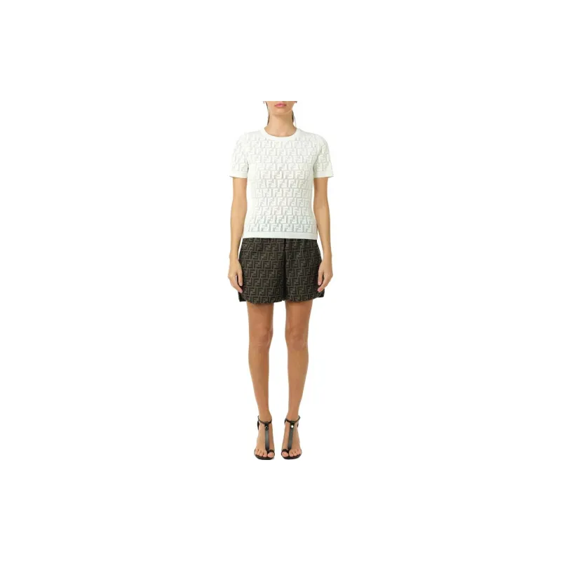 FENDI T-Shirts Women's White-2