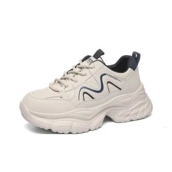 Golden Silk Rabbit Low Top Chunky Sneakers Women's