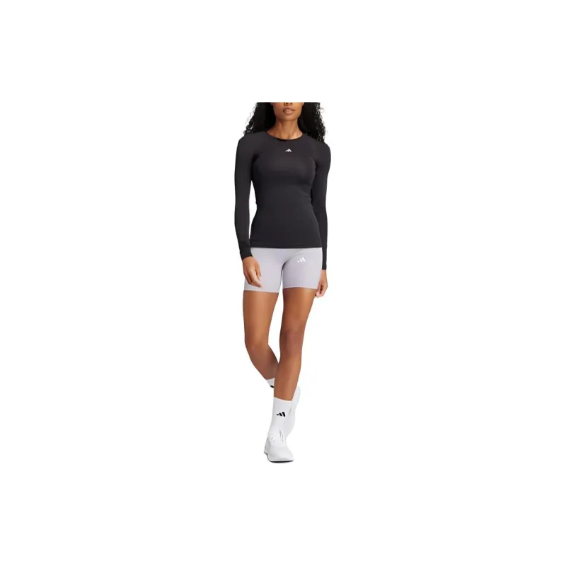Adidas Women's Techfit Long Sleeve Long Sleeve Top Black-1