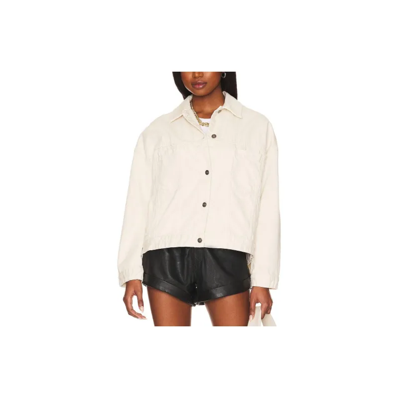 FREE PEOPLE Jackets Coats Women's Bright Beige-2