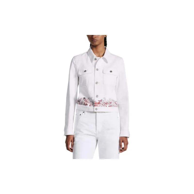 DIOR SS24 Denim Jacket Women's White-2