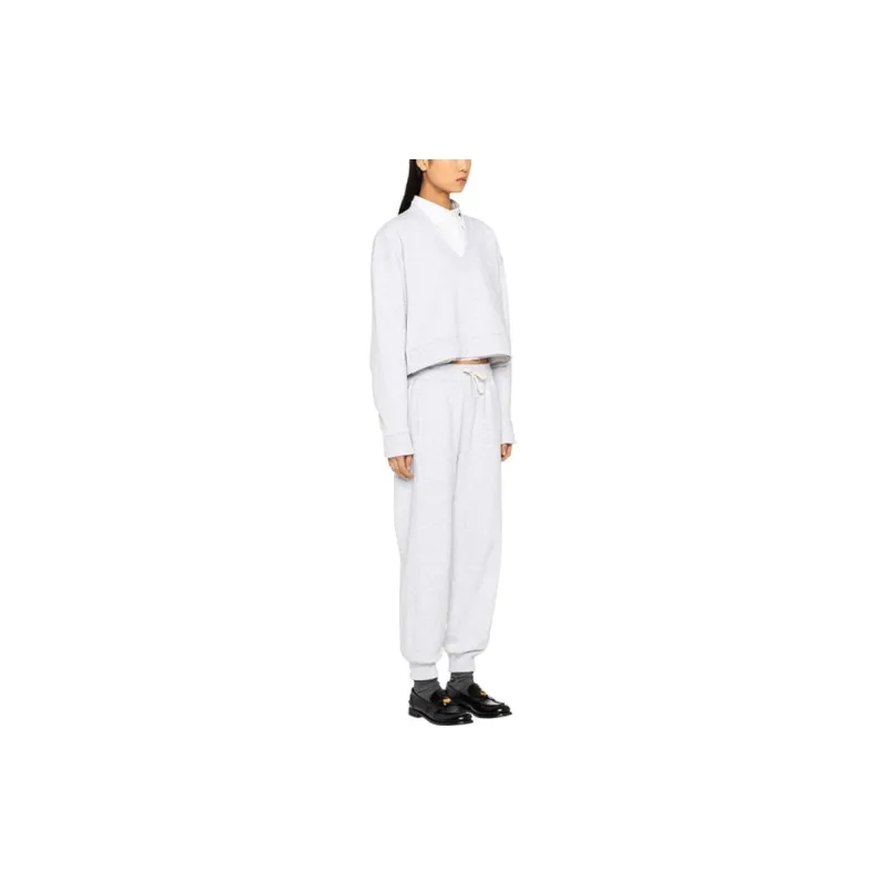 MIU MIU Logo-embroidered Track Pants-3