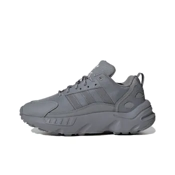 Adidas Originals ZX 22 Slip Resistant Cushioning Abrasion Resistant Low Top Running Shoes Gray Teenagers