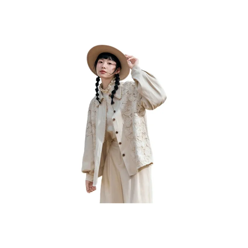 ZIHAN Shirts Women's Beige Gold-1