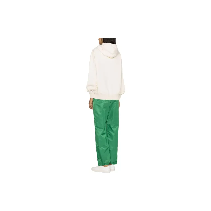 JIL SANDER + Logo Printed Drawstring Hoodie-1