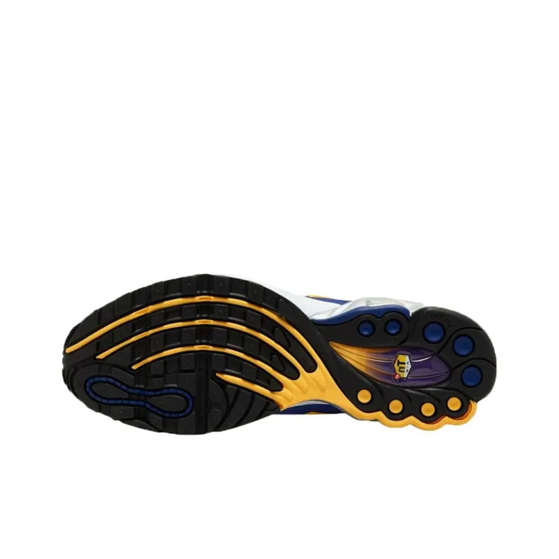 Nike Air Max Plus Low-Top Running Shoes Unisex Purple Gold-2