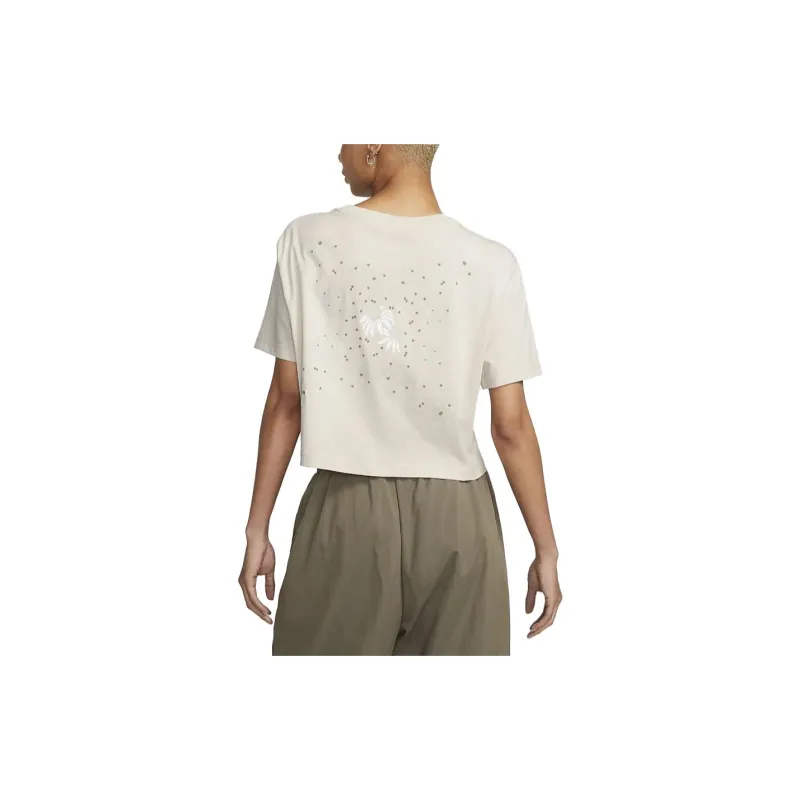 Nike Crop Tops Women's Woody Brown-3
