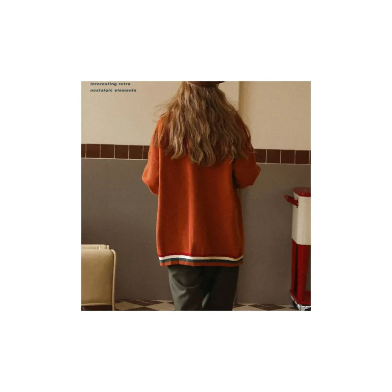 B.Duck Knitwear Women's Caramel Orange-3
