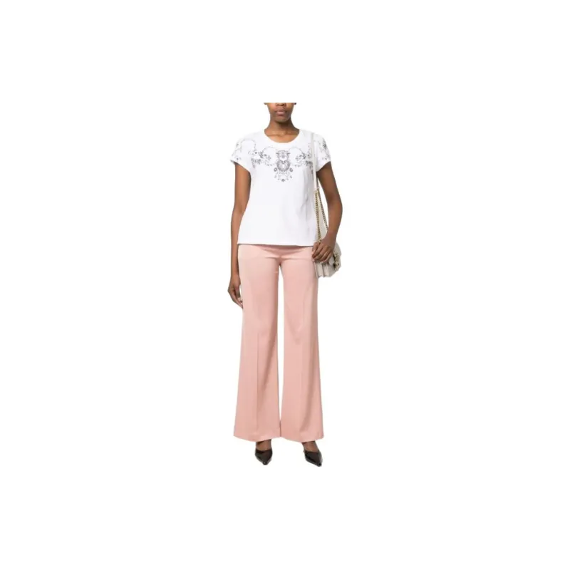 PINKO Glossy Flared Trousers-1