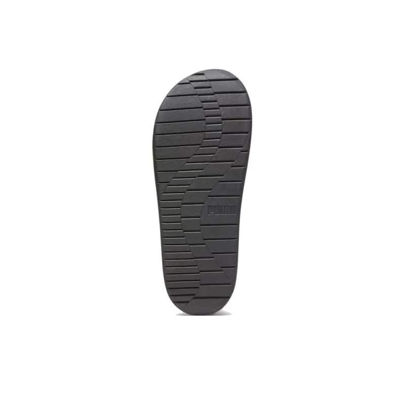 PUMA Softride Sandal Slip Resistant Slide Slippers Men's Black Green-4