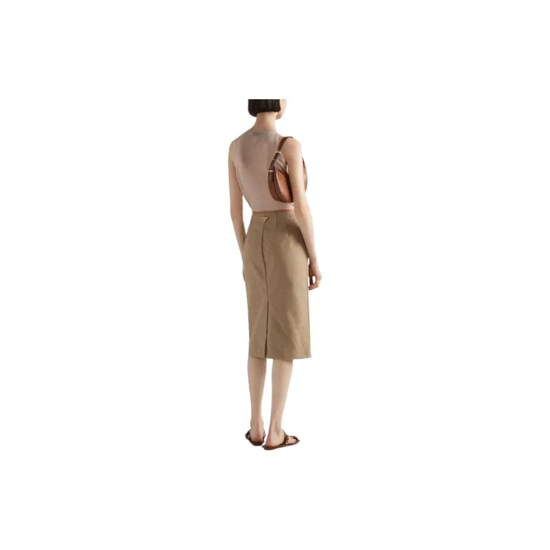 PRADA Semi sheer Cashmere Tank Top-1