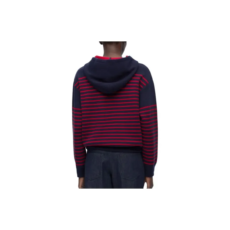 LOEWE Hoodie 'Navy/Red'-3